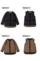 Thumbnail for Black And Leopard Multi-Wear Jacket