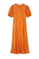 Thumbnail for Orange Jacquard Bibi Dress