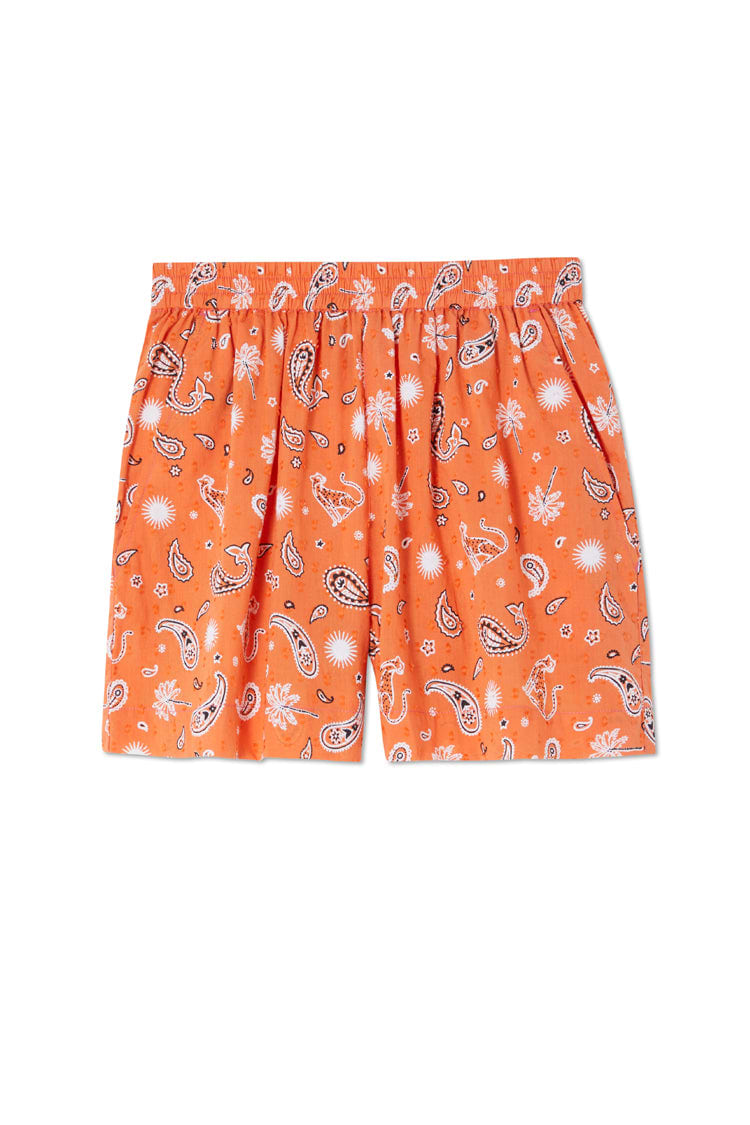 Orange Leopard Elissa Short