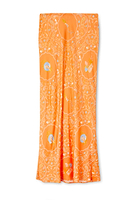 Thumbnail for Orange Sealife Portrait Skirt