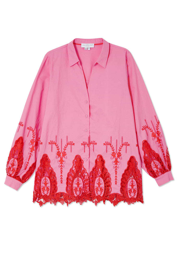 Pink and Red Ivanina Shirt