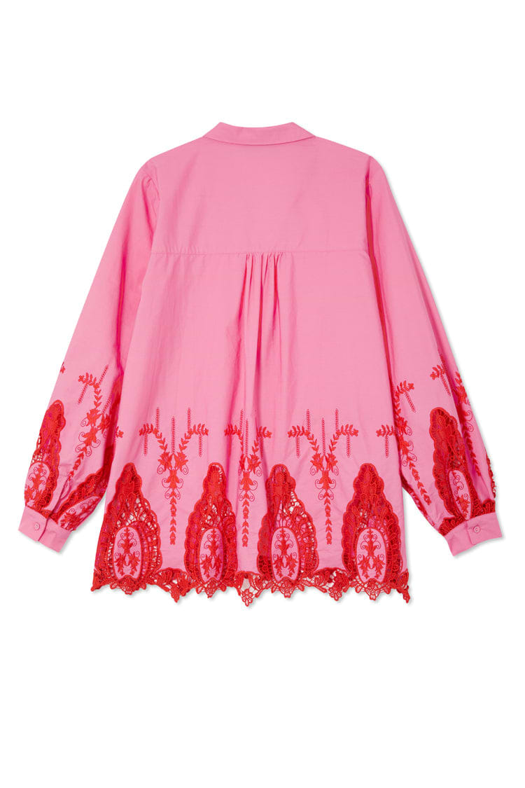 Pink and Red Ivanina Shirt