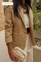 Thumbnail for Raffia Spencer Blazer