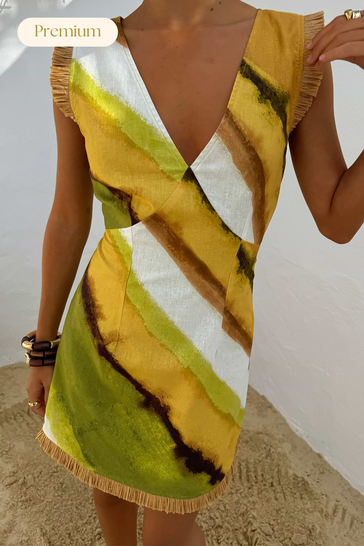 Green Ombre Deia Dress
