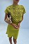 Green Shell Mini Elodie Dress