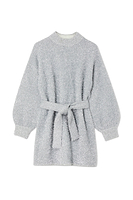 Thumbnail for Silver Lyon Tinsel Belted Mini Dress