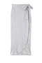 Silver Plisse Jaspre Wrap Skirt