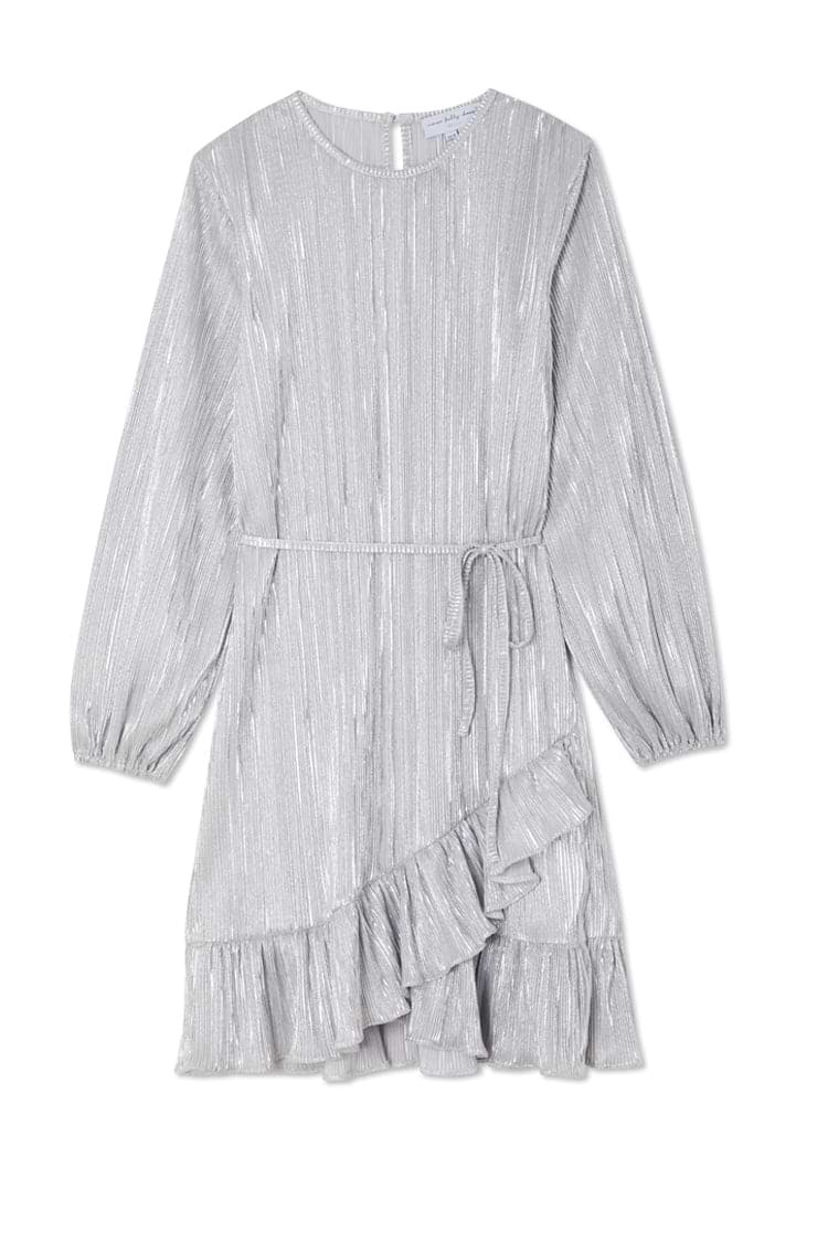 Silver Plisse Marnie Dress