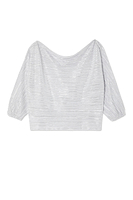 Thumbnail for Silver Plisse Tilly Top