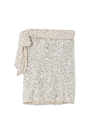 Thumbnail for Silver Sequin Mini Jaspre Skirt