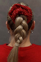 Thumbnail for Red Sequin Scrunchie