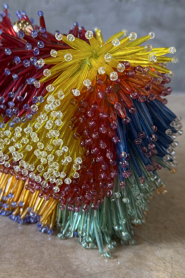 Multi Beaded Clutch Bag