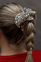 Silver Sequin Scrunchie