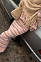 Multi Stripe Knit Skirt