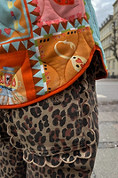Thumbnail for caption_Model wears  Leopard Lucia Scallop Detail Jeans in UK size 6/ US 2