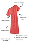 Coral Plisse Tilly Dress