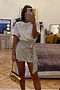 Silver Sequin Mini Jaspre Skirt