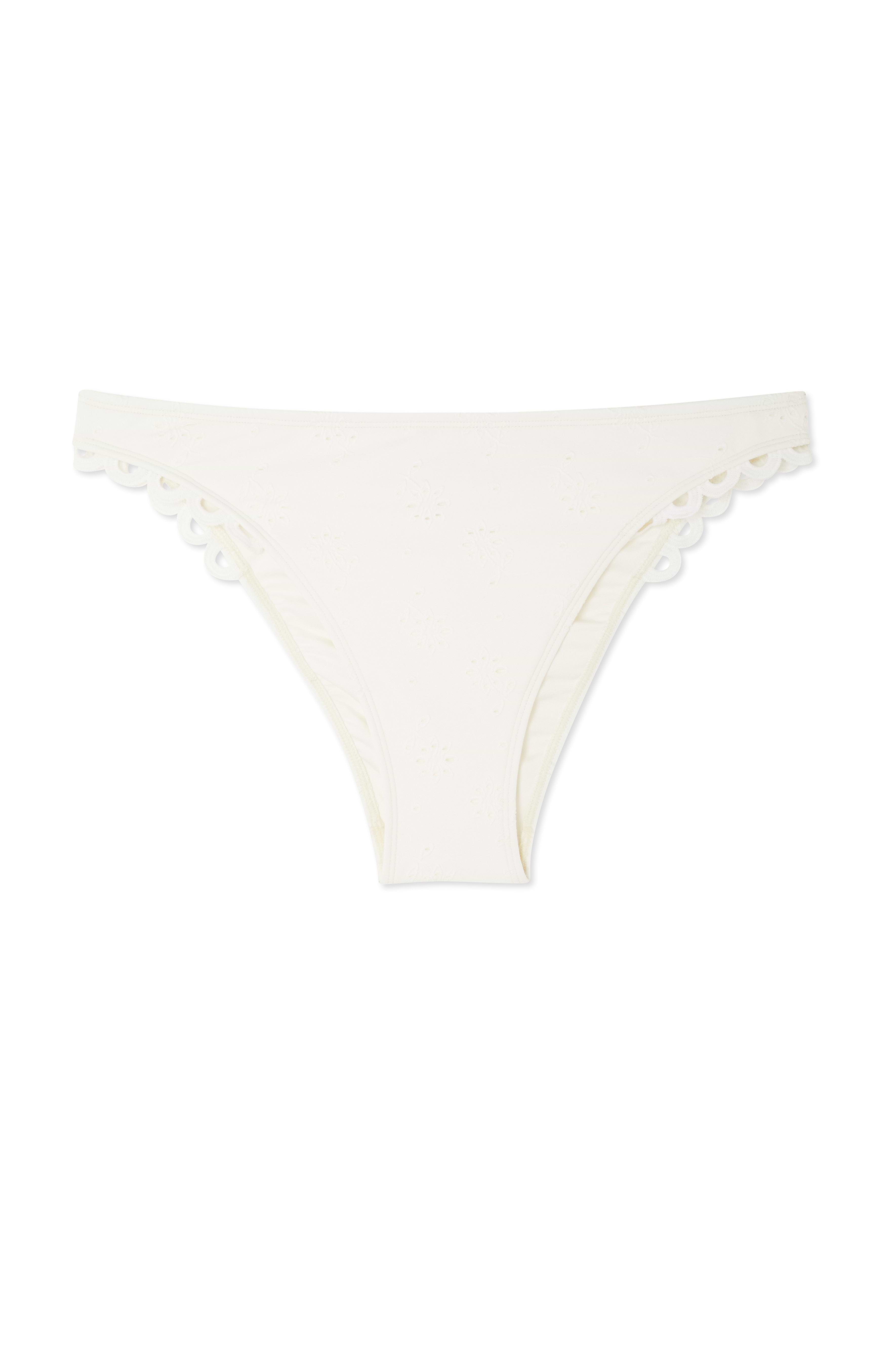 Broderie White Bikini Brief