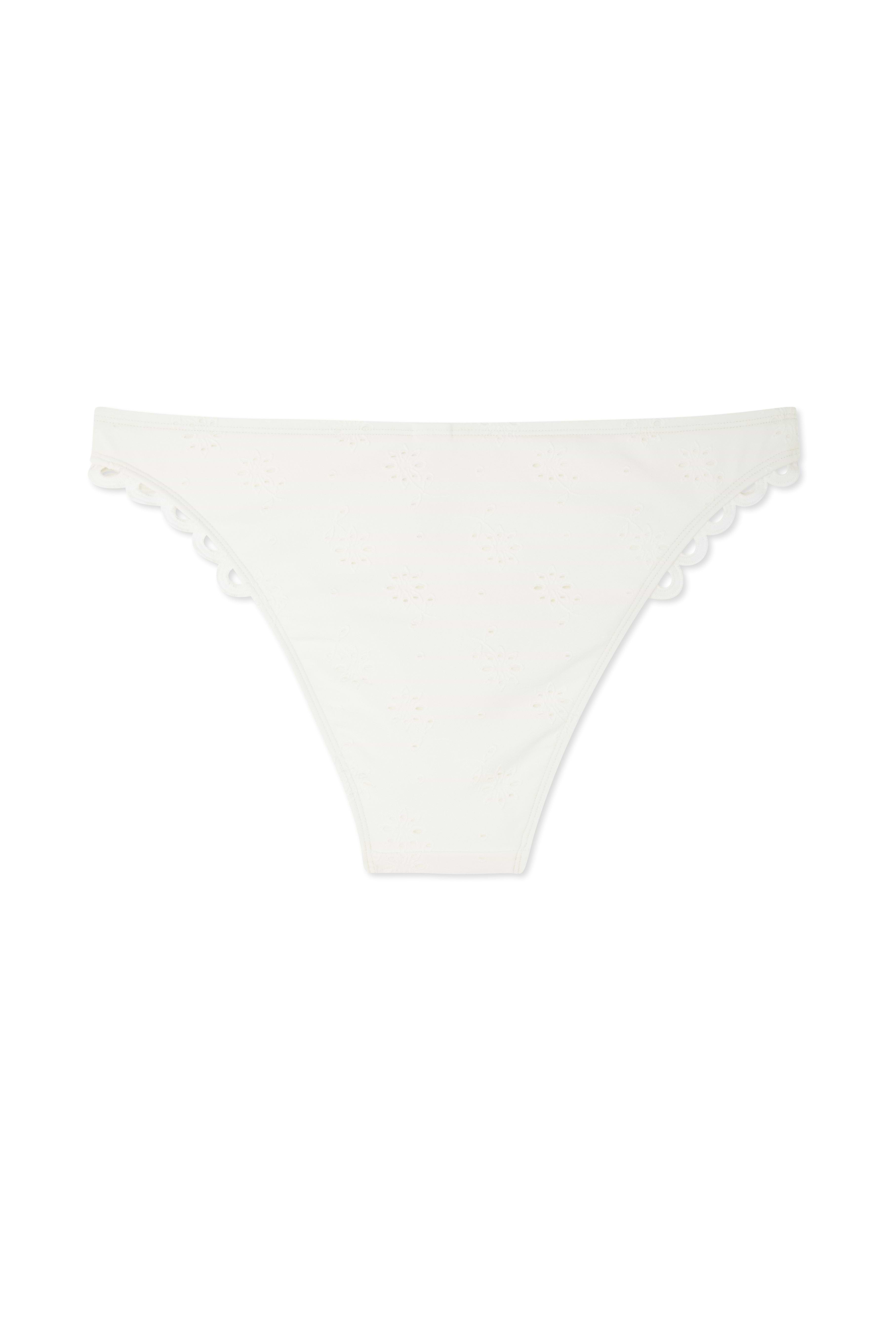 Broderie White Bikini Brief