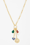 Gold Plated Balearic Sun Cluster Necklace