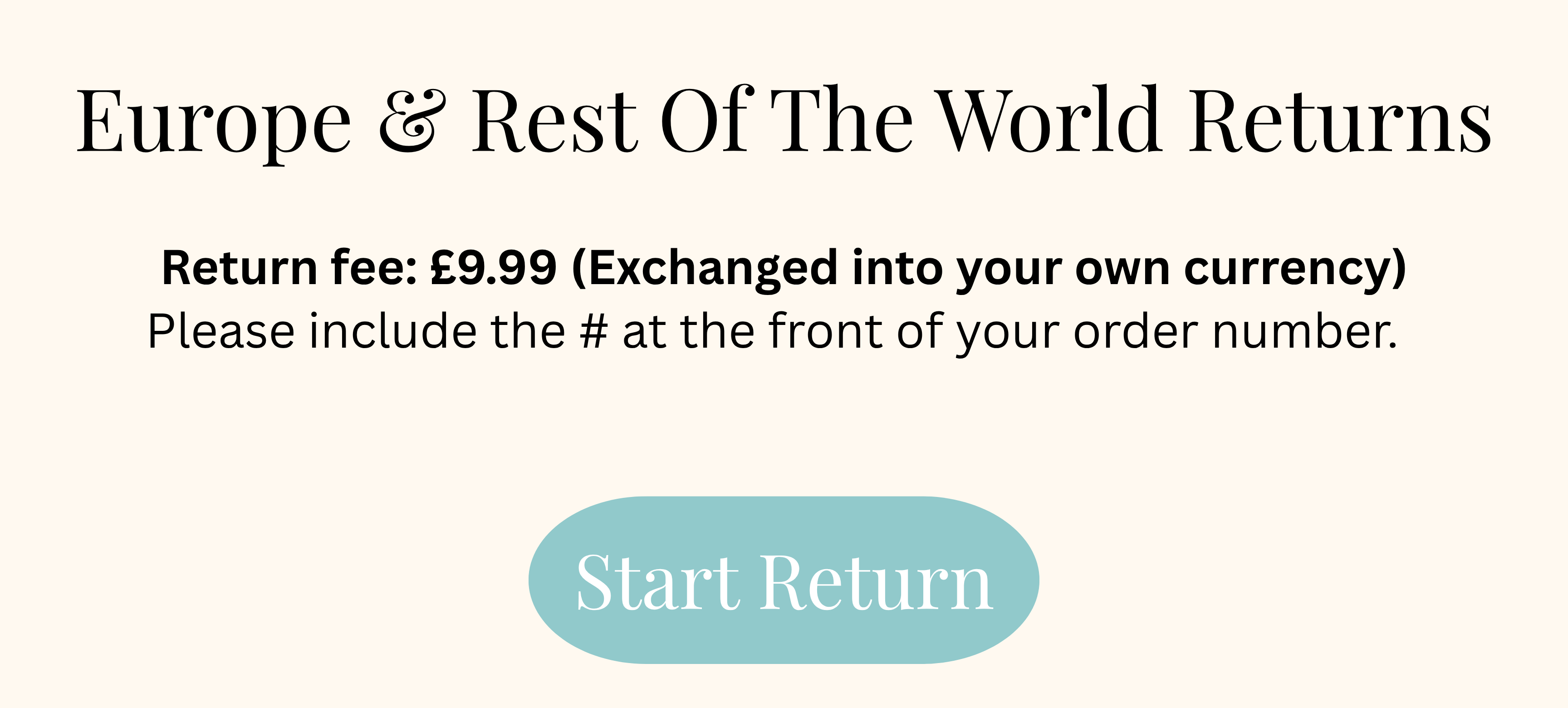 Make A Return – Never Fully Dressed