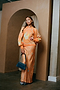 Orange Sealife Portrait Skirt