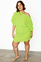 Lime Plisse Mini Tilly Dress