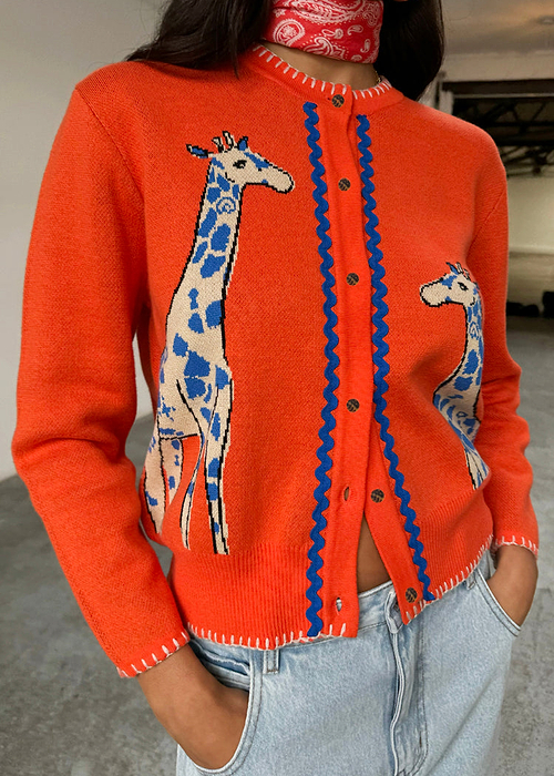 Giraffe Knit Cardigan