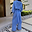 Blue Stripe Tie Back Shirt