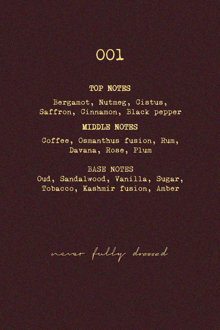NFD Eau De Parfum 001 – Never Fully Dressed