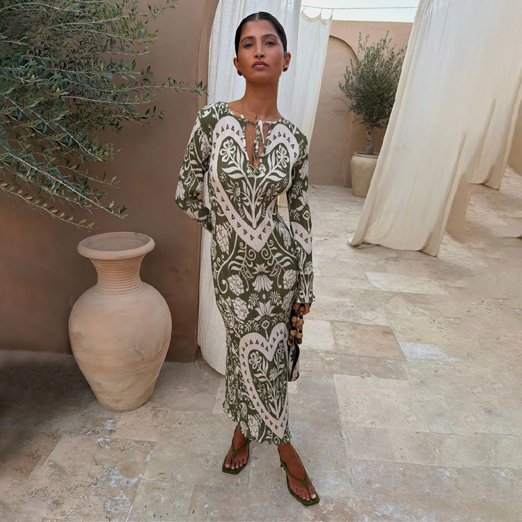 Olive Amara Plisse Gaia Dress – Never Fully Dressed