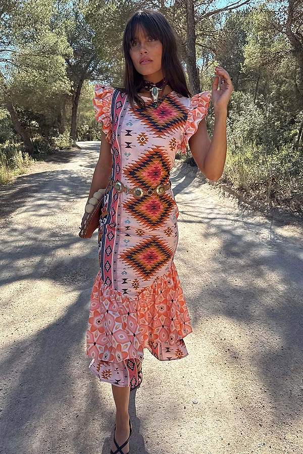 Bridget Print Frida Dress