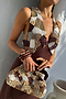 Chocolate Beaded Allegra Dress