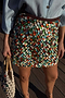 Multi Shell Mini Wrap Skirt