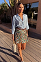 Multi Shell Mini Wrap Skirt
