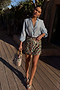 Multi Shell Mini Wrap Skirt