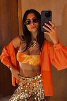 Thumbnail for Orange Miley Shirt