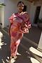 Pink Abstract Tilly Dress