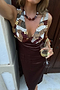Chocolate Beaded Allegra Dress