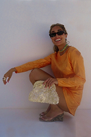 Thumbnail for Apricot Palm Mini Soho Dress  Petite