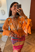 Thumbnail for Apricot Embellished Top