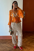 Thumbnail for Apricot Embellished Top
