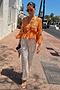 Apricot Embellished Top