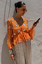 Apricot Embellished Top