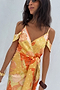 Apricot Strappy Vienna Dress