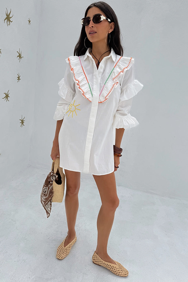 White Ibiza Austin Mini Dress