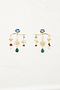 Gold Plated Balearic Charm Earring