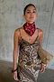 Brown Bandana Patti Dress