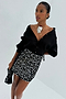 Black Beaded Mirror Skirt