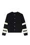 Black and Cream Fringe Holly Cardigan